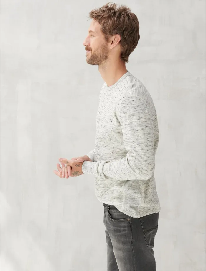 Tees Men Lucky Brand Thermal Crew Heather Grey