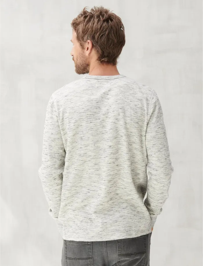 Tees Men Lucky Brand Thermal Crew Heather Grey