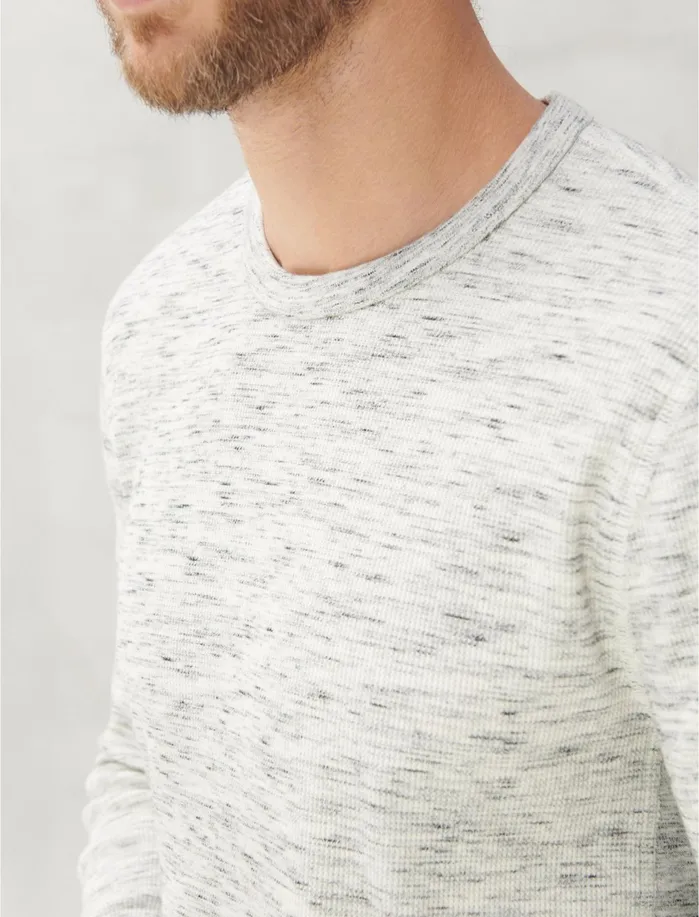 Tees Men Lucky Brand Thermal Crew Heather Grey