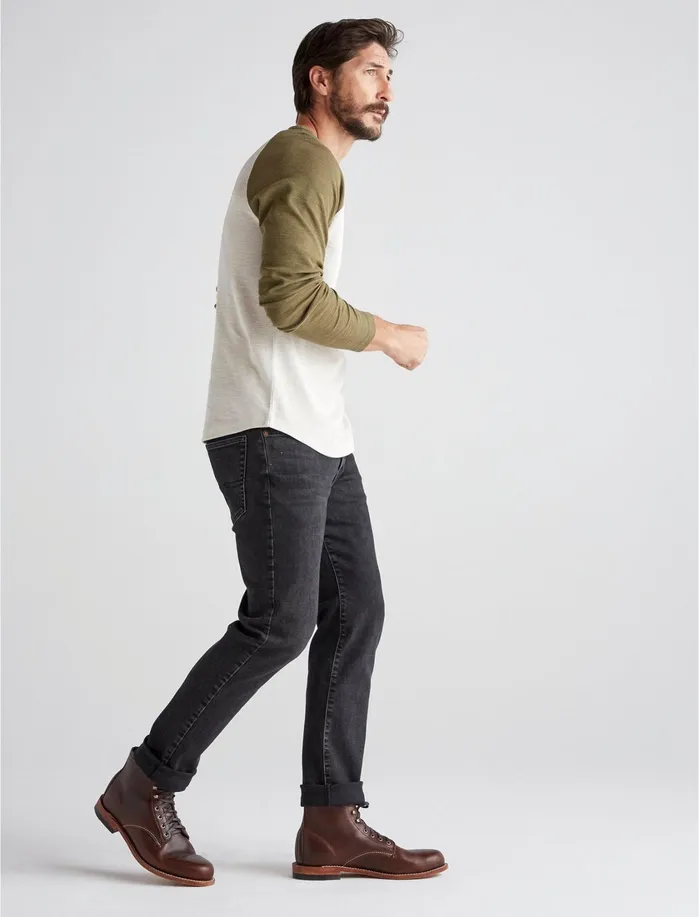 Tees Men Lucky Brand Thermal Raglan Oat Multi