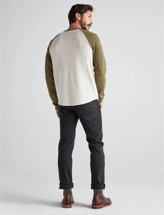 Tees Men Lucky Brand Thermal Raglan Oat Multi