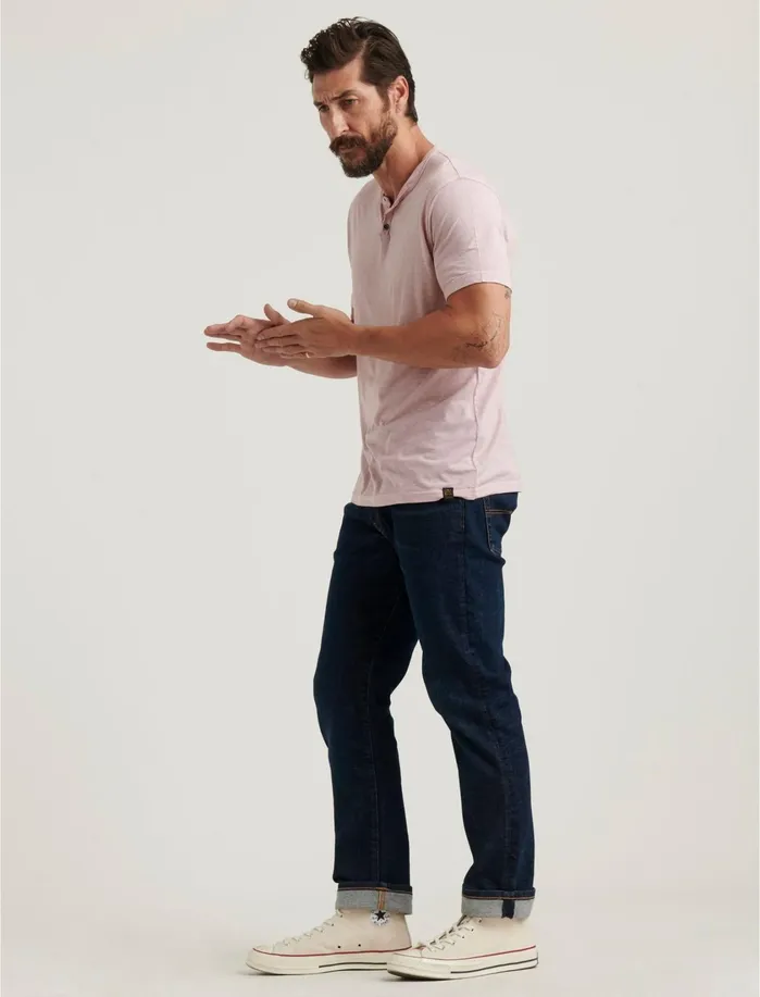 Tees Men Lucky Brand Venice Burnout Notch Neck Tee Zephyr