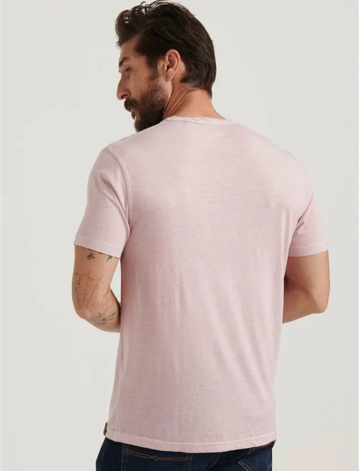 Tees Men Lucky Brand Venice Burnout Notch Neck Tee Zephyr