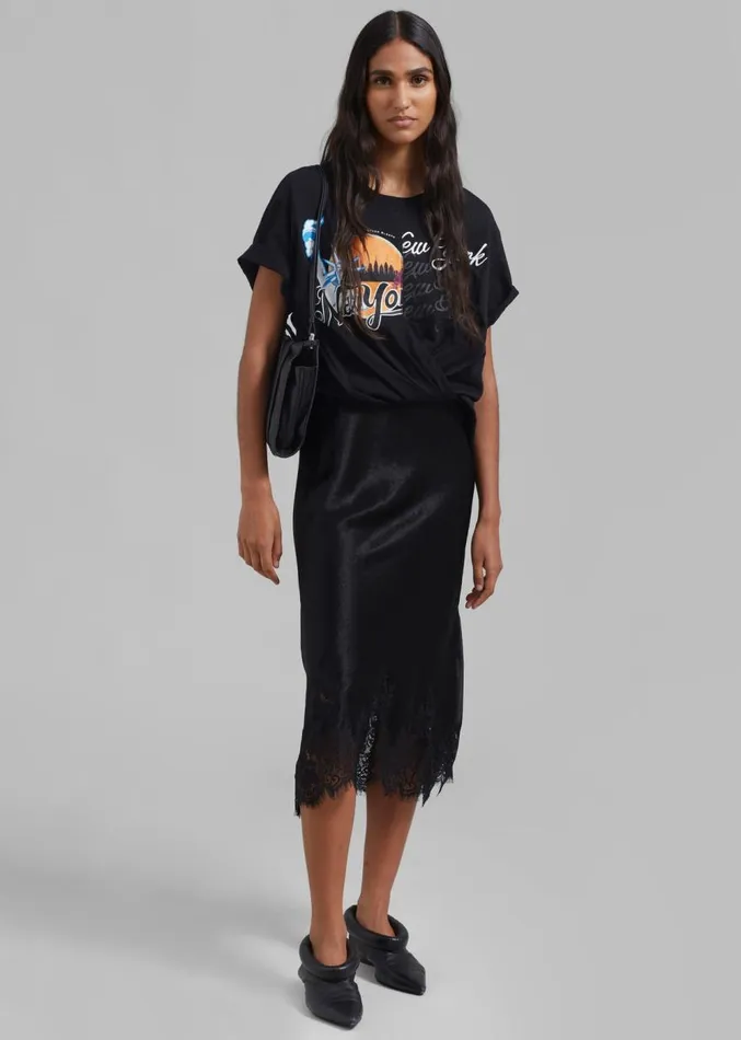 The Frankie Shop 31 Phillip Lim We Are NY Twist TShirt Slip Dress 8211 Black Multi Women Dresses The Frankie Shop 31 Phillip Lim We Are NY Twist TShirt Slip Dress 8211 Black Multi Women Dresses