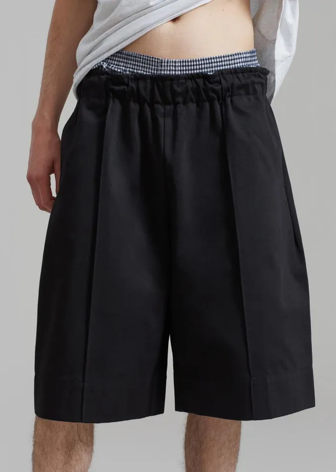 The Frankie Shop Adan Bermuda Shorts 8211 Black Men Bottoms