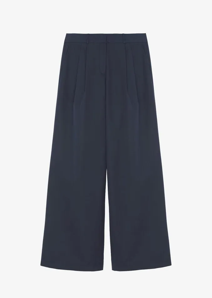 The Frankie Shop Anderson Pants 8211 Dark Navy Women Clothing