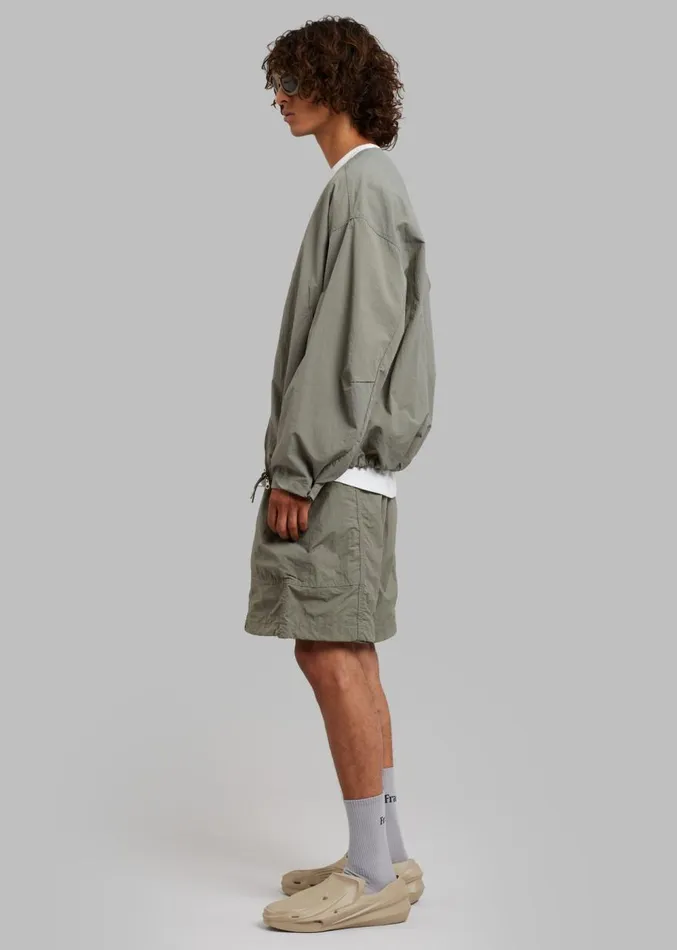 The Frankie Shop Arel Buckle Shorts 8211 Olive Men Clothing