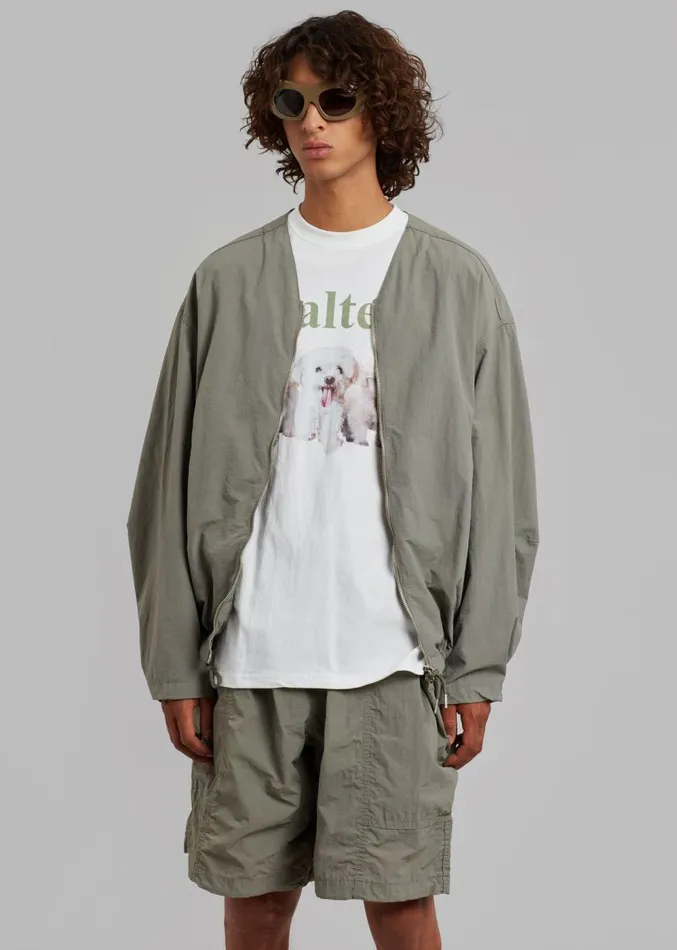 The Frankie Shop Arel Buckle Shorts 8211 Olive Men Clothing