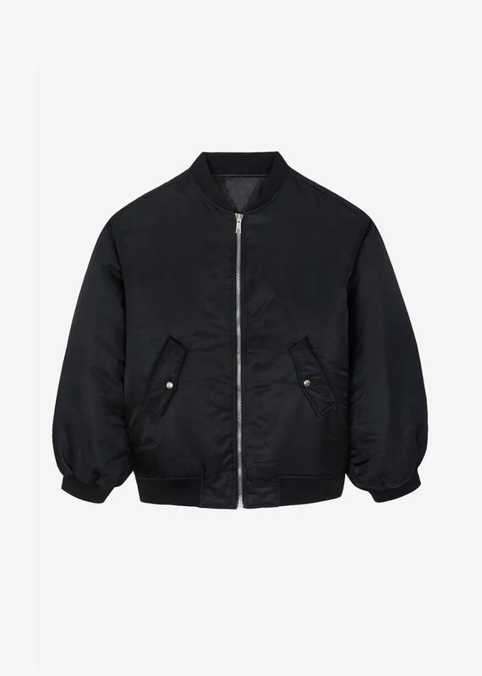 The Frankie Shop Astra Bomber Jacket 8211 Black WomenMen Outerwear