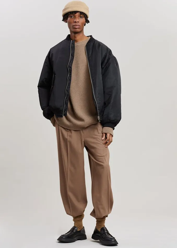 The Frankie Shop Astra Bomber Jacket 8211 Black WomenMen Outerwear