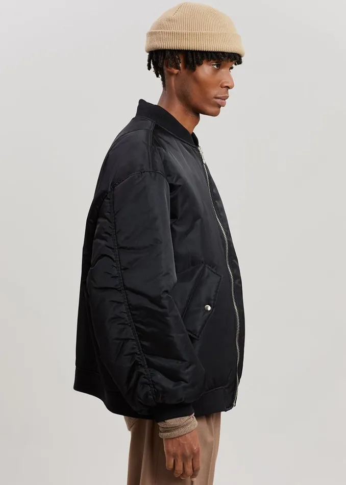 The Frankie Shop Astra Bomber Jacket 8211 Black WomenMen Outerwear