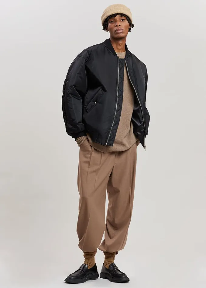 The Frankie Shop Astra Bomber Jacket 8211 Black WomenMen Outerwear