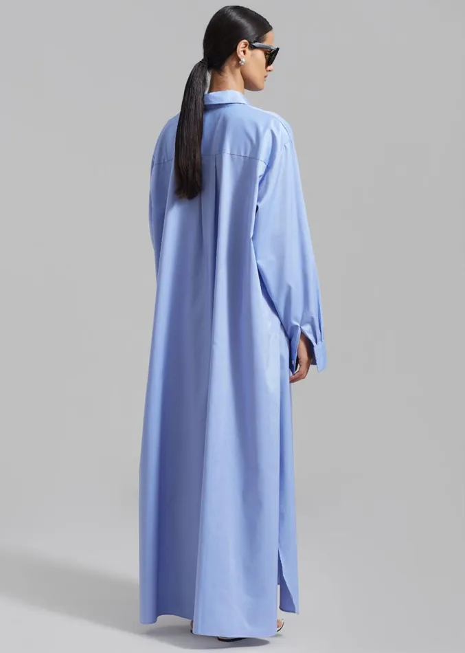 The Frankie Shop Avery Shirt Dress 8211 Blue Women Dresses