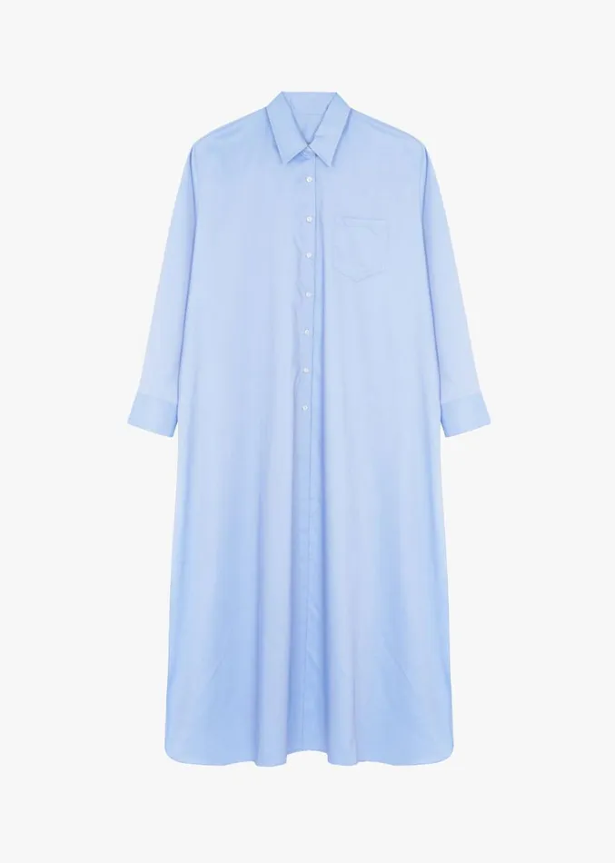 The Frankie Shop Avery Shirt Dress 8211 Blue Women Dresses