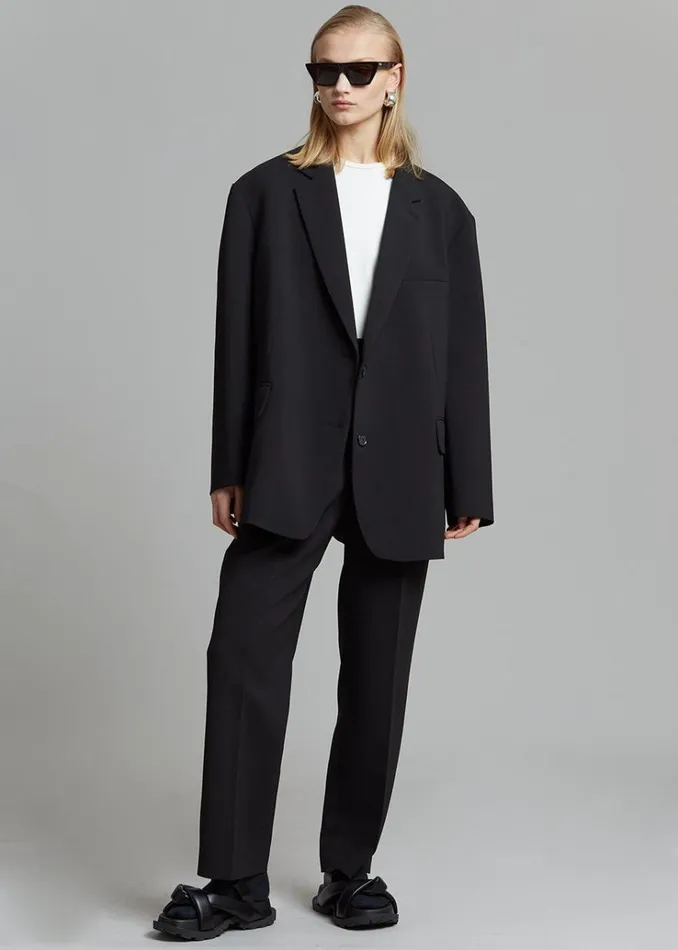 The Frankie Shop Bea Blazer 8211 Black Women Clothing