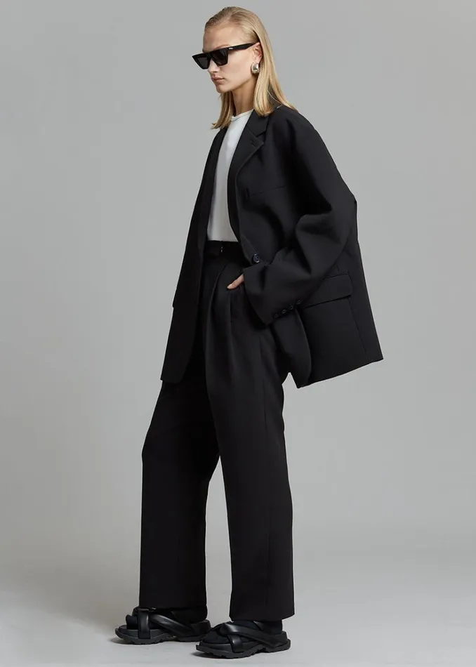 The Frankie Shop Bea Blazer 8211 Black Women Clothing
