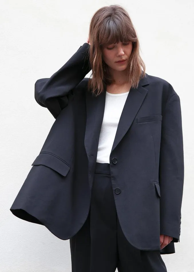 The Frankie Shop Bea Blazer 8211 Black Women Clothing