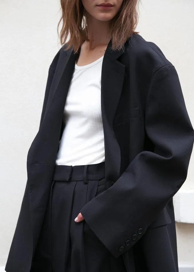 The Frankie Shop Bea Blazer 8211 Black Women Clothing