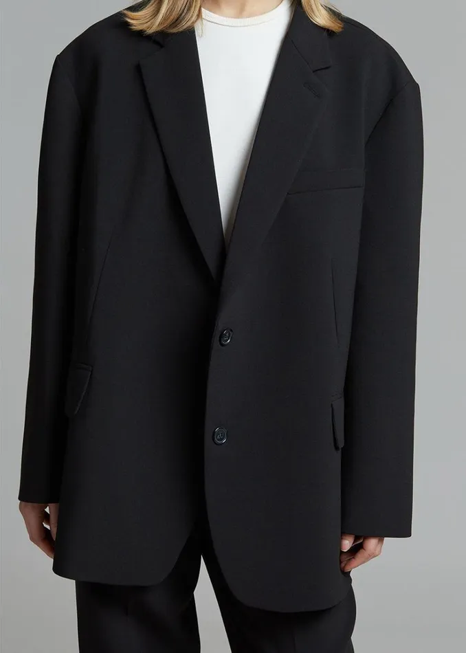 The Frankie Shop Bea Blazer 8211 Black Women Clothing