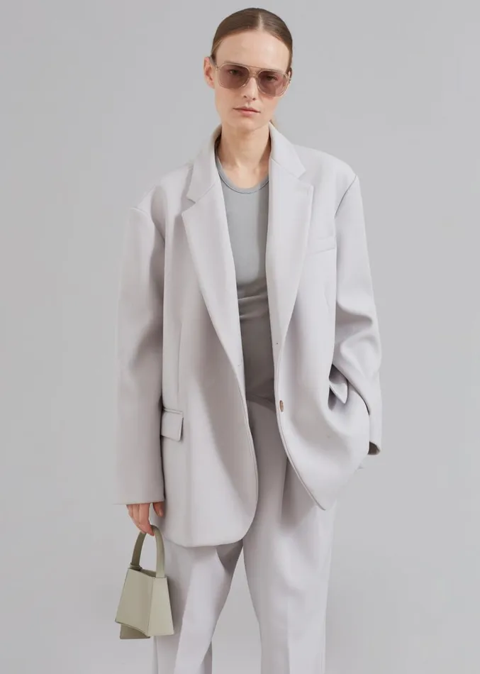The Frankie Shop Bea Blazer 8211 Grey Women Clothing