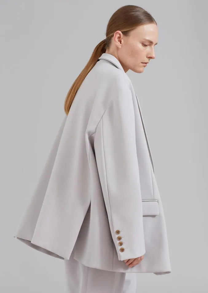 The Frankie Shop Bea Blazer 8211 Grey Women Clothing