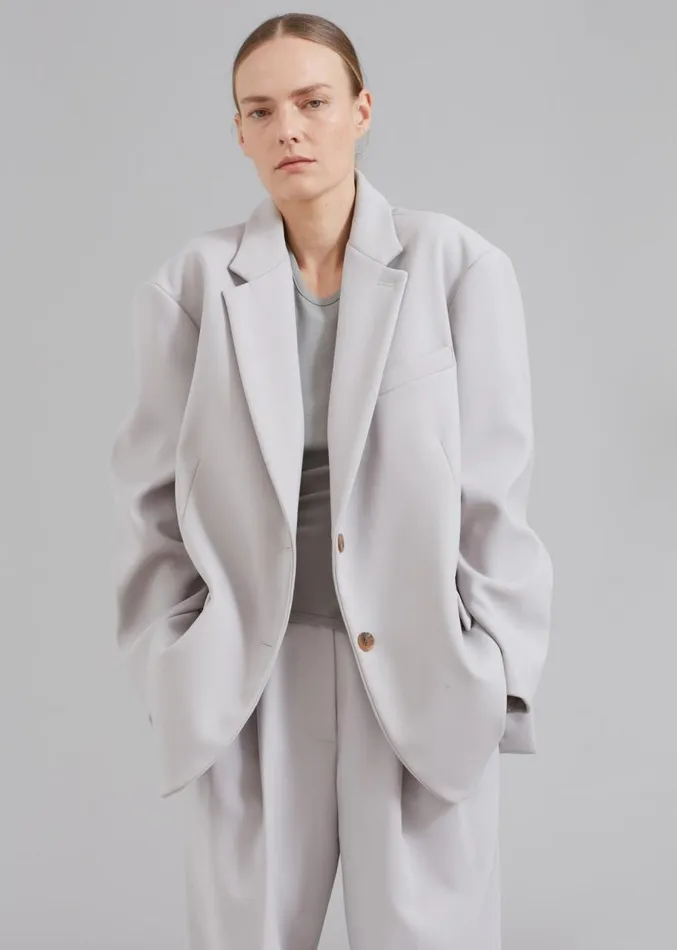 The Frankie Shop Bea Blazer 8211 Grey Women Clothing