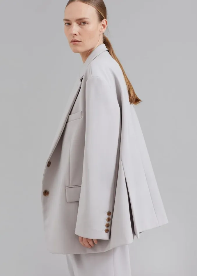 The Frankie Shop Bea Blazer 8211 Grey Women Clothing