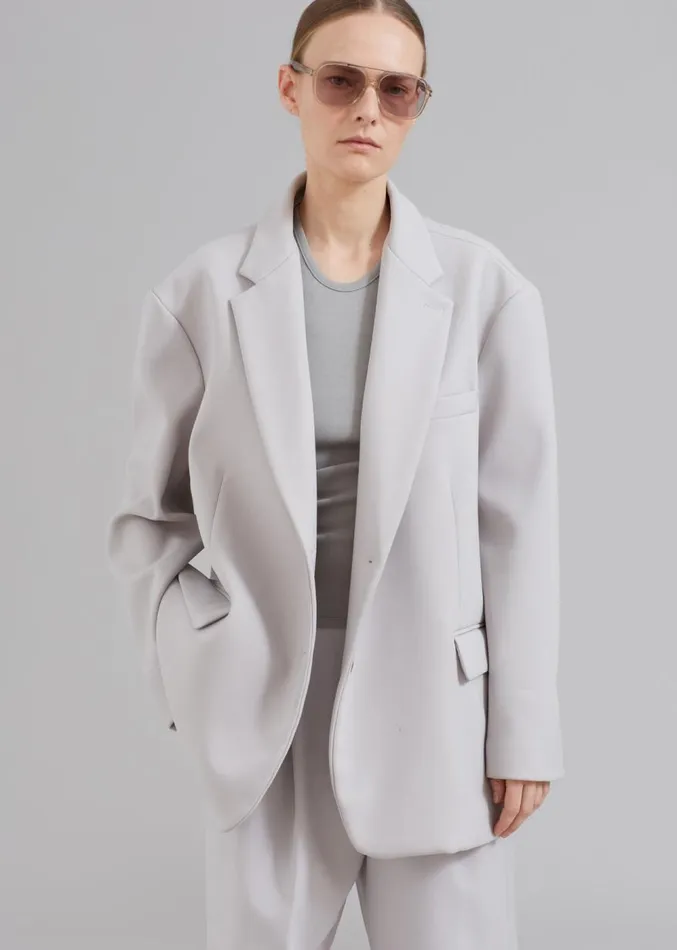The Frankie Shop Bea Blazer 8211 Grey Women Clothing