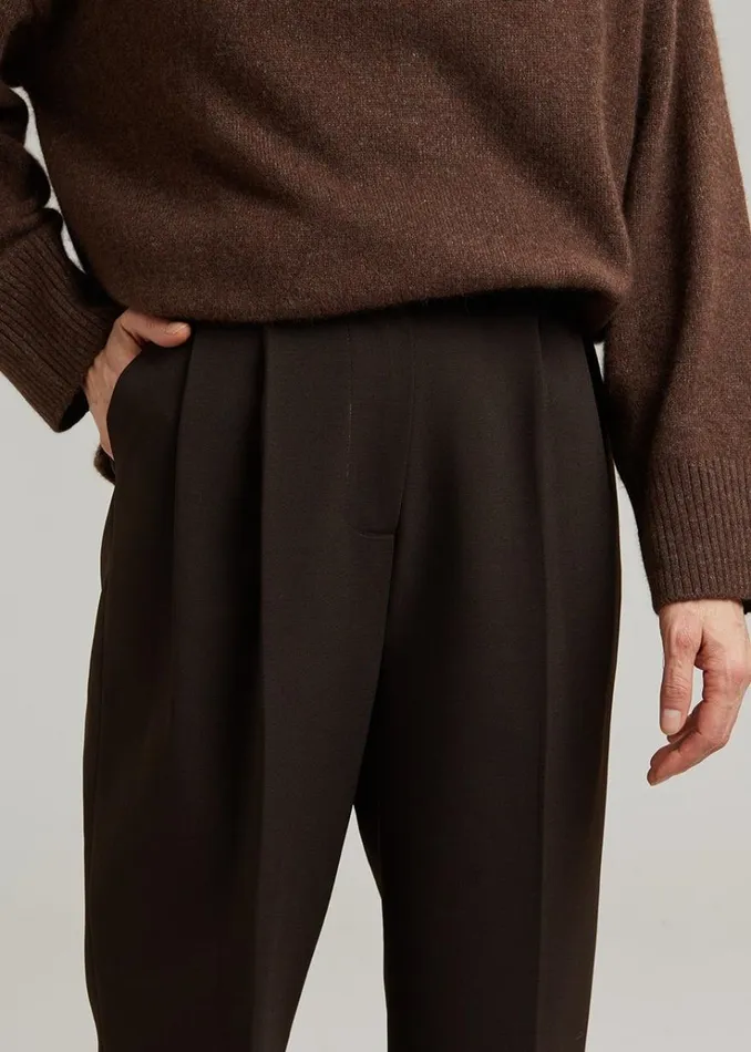 The Frankie Shop Bea Suit Pants 8211 Dark Espresso Women Clothing