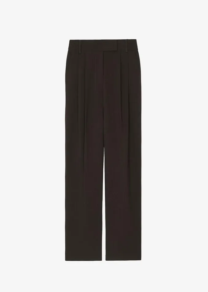 The Frankie Shop Bea Suit Pants 8211 Dark Espresso Women Clothing