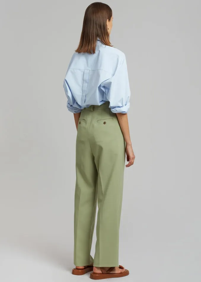 The Frankie Shop Bea Suit Pants 8211 Sage Women Bottoms
