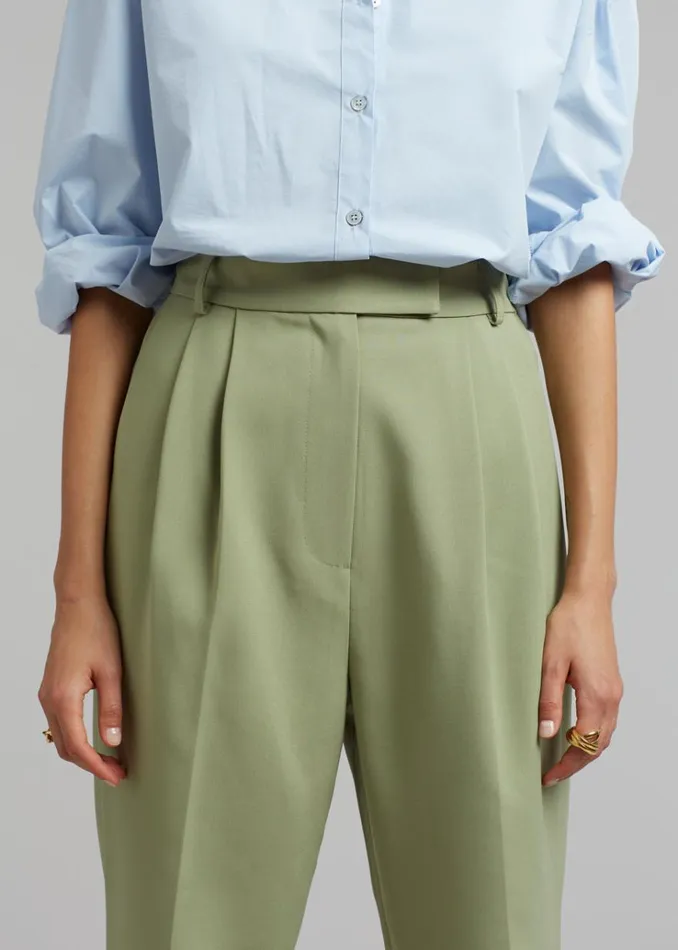 The Frankie Shop Bea Suit Pants 8211 Sage Women Bottoms