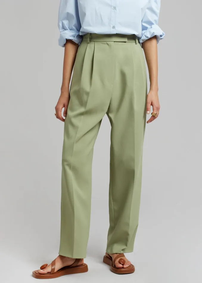 The Frankie Shop Bea Suit Pants 8211 Sage Women Bottoms