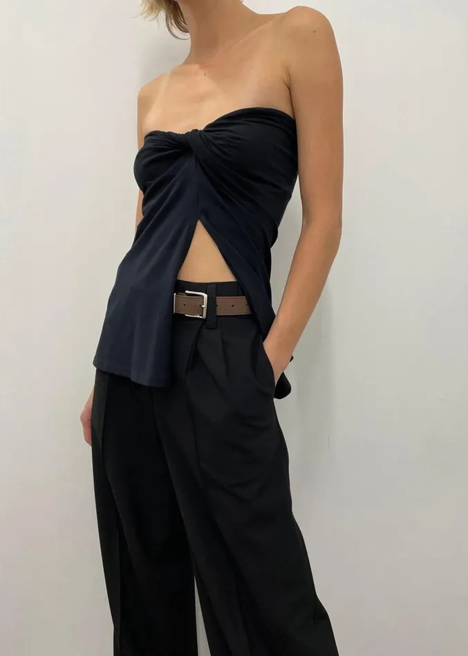The Frankie Shop Beaufille Zeno Blouse 8211 Black Women Tops