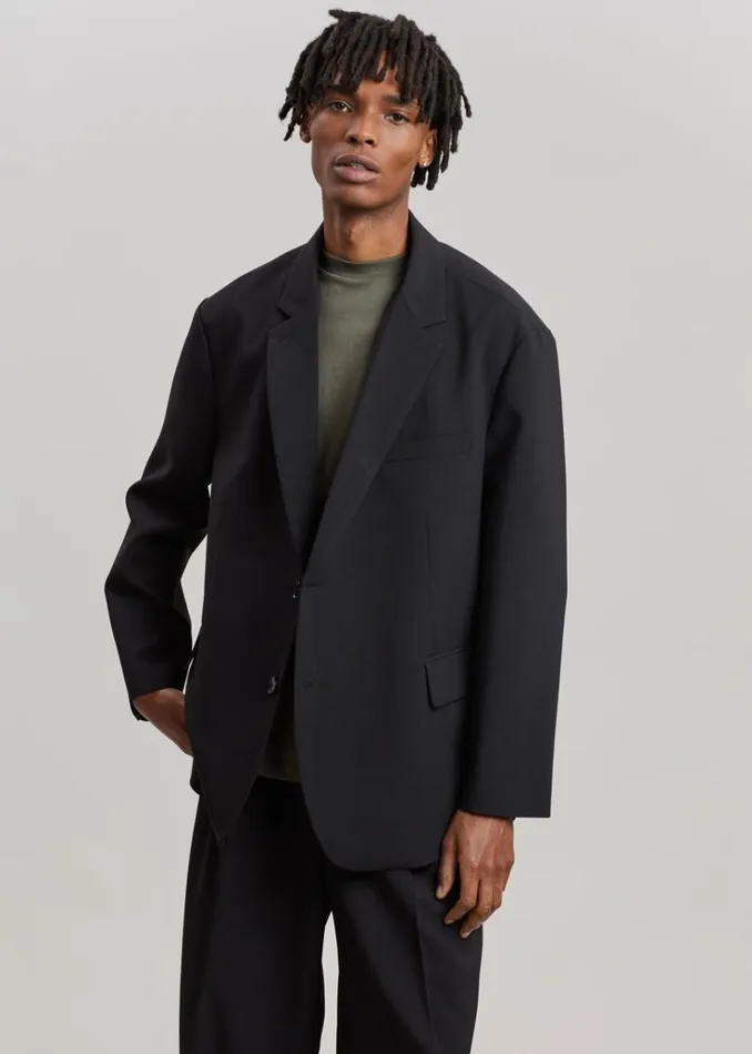 The Frankie Shop Beo Blazer 8211 Black Men Outerwear