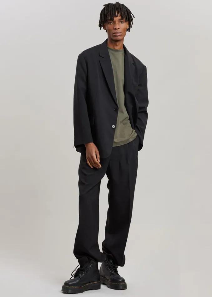 The Frankie Shop Beo Blazer 8211 Black Men Outerwear