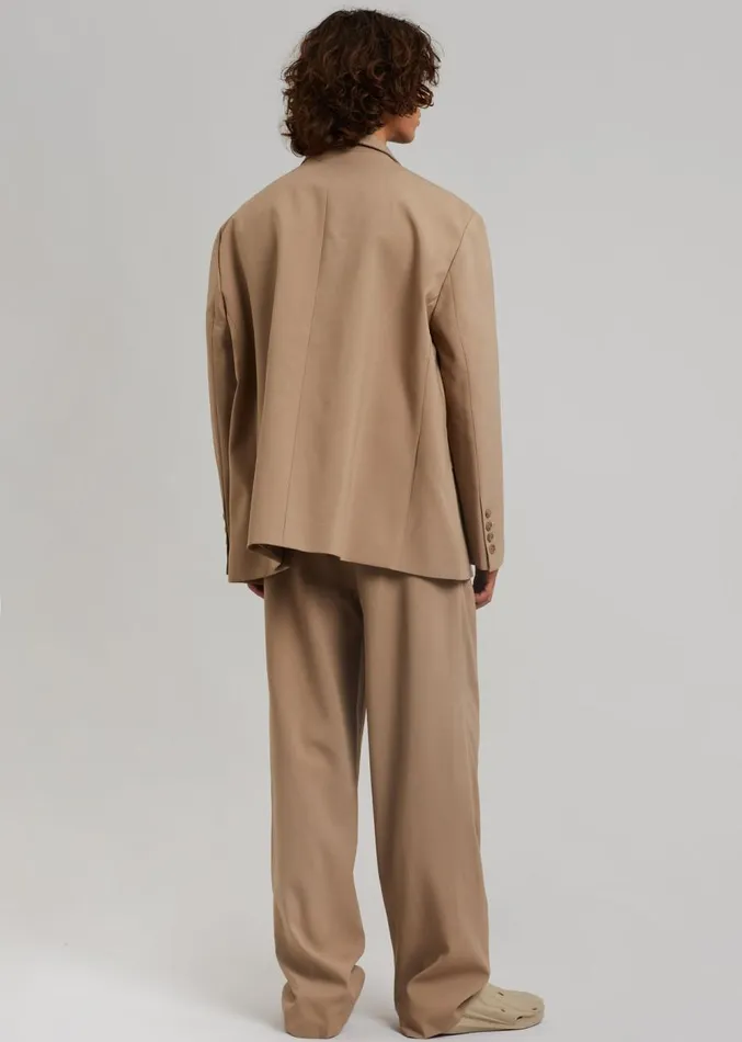 The Frankie Shop Beo Blazer 8211 Latte Men Outerwear