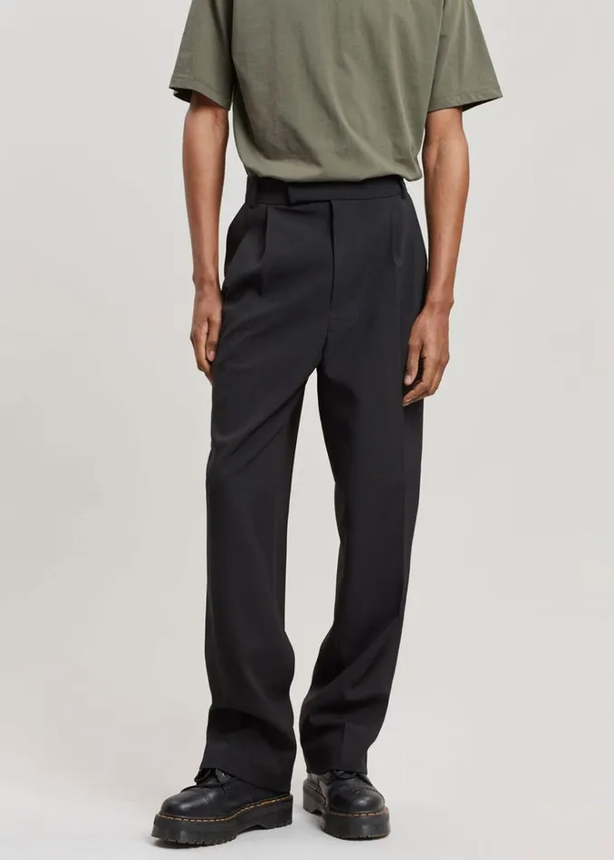 The Frankie Shop Beo Suit Pants 8211 Black Men Bottoms