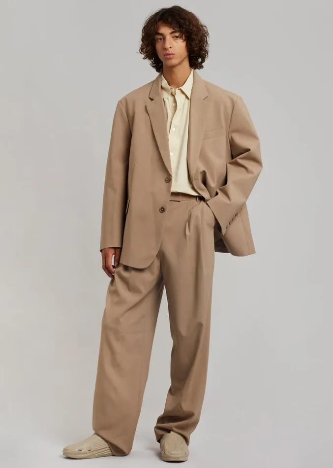The Frankie Shop Beo Suit Pants 8211 Latte Men Suits