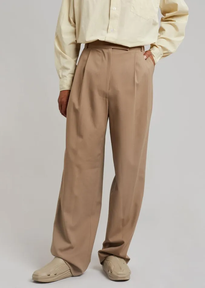 The Frankie Shop Beo Suit Pants 8211 Latte Men Suits