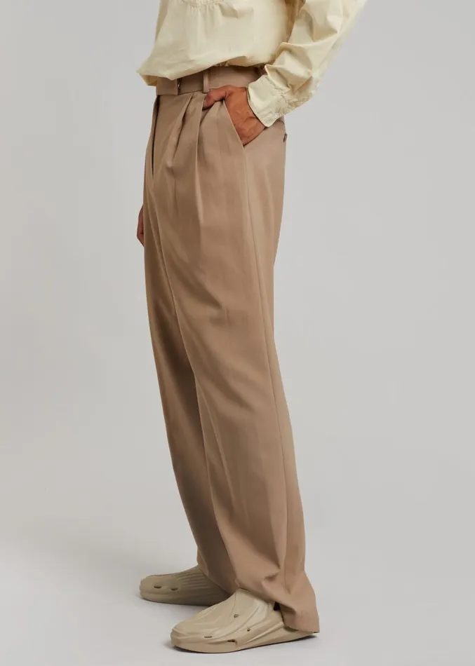 The Frankie Shop Beo Suit Pants 8211 Latte Men Suits
