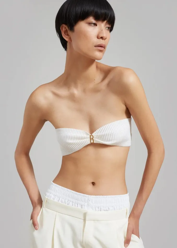 The Frankie Shop Bevza 039Bevza039 Crop Top 8211 White Women Tops