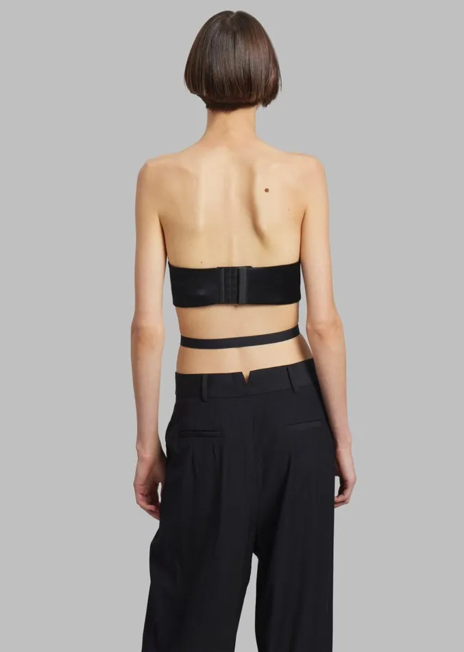 The Frankie Shop Bevza Seashell Bralette With Belt 8211 Black Women Clothing