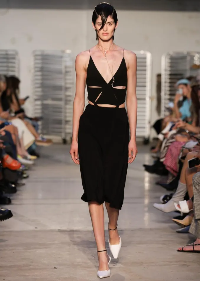 The Frankie Shop Bevza Triangle Bodysuit 8211 Black Women Clothing
