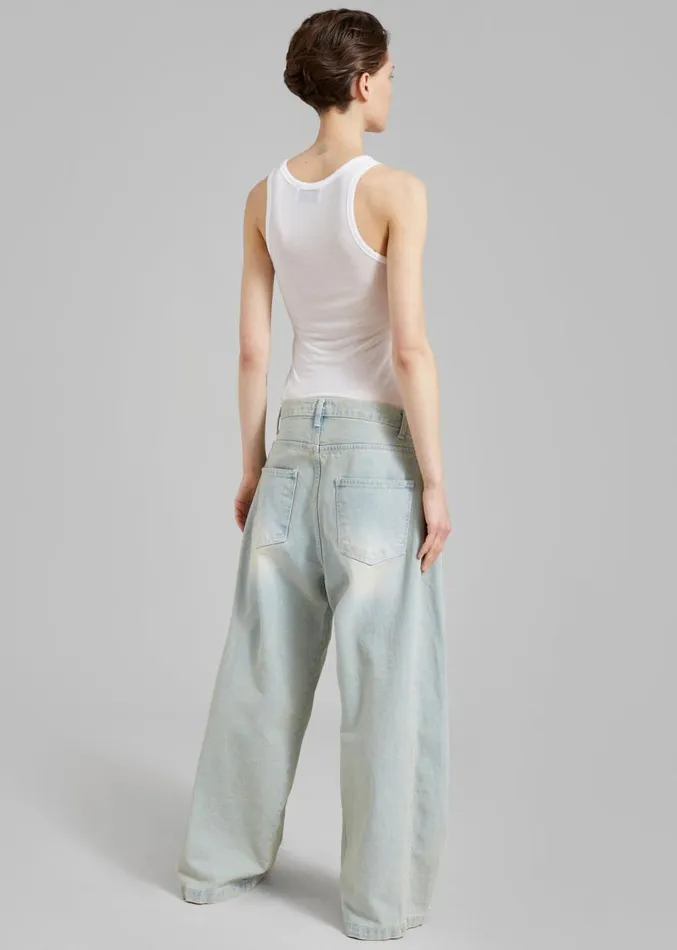 The Frankie Shop Bryony Jeans 8211 Bleach Women Clothing