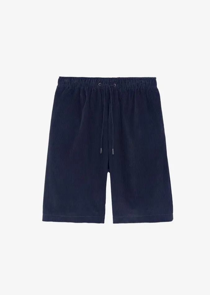 The Frankie Shop Camden Corduroy Shorts 8211 Navy Men Clothing