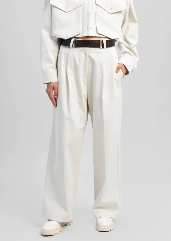 The Frankie Shop Carline Pants 8211 Cream Women Bottoms