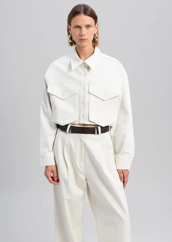 The Frankie Shop Carline Pants 8211 Cream Women Bottoms