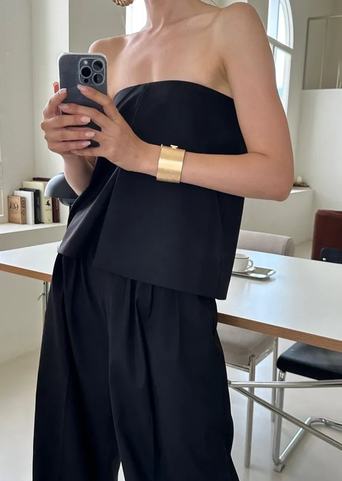 The Frankie Shop Catalina Tube Top 8211 Black Women Clothing