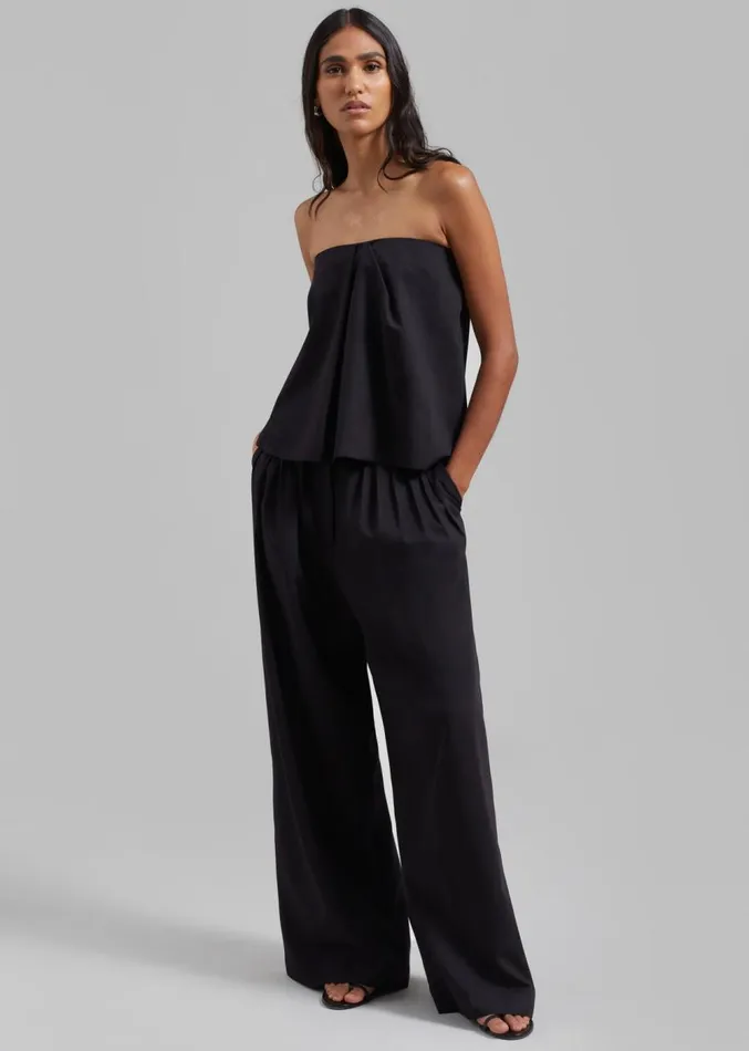 The Frankie Shop Catalina Tube Top 8211 Black Women Clothing